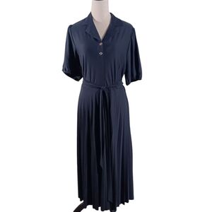 NWT Sharagano Dark Navy Midi Size 16w